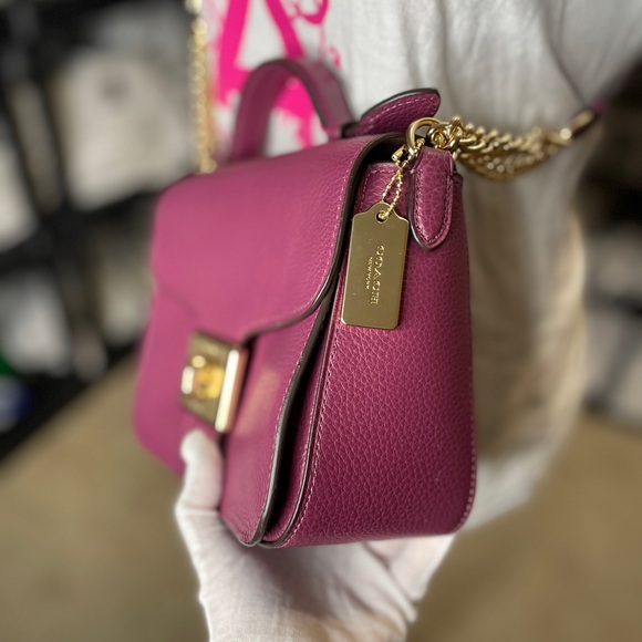 COACH Leather Cassidy Top Handle - Picture 6 of 16